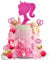 MEMOVAN Hot Pink Girl Cake Topper 31PCS -Princess Makeup Cake Topper Decoration with Pink Gold Ball Glitter High Heel Lipstick Lips Bow Tie for Bachelorette Boho Girl Hot Pink Princess Theme Party