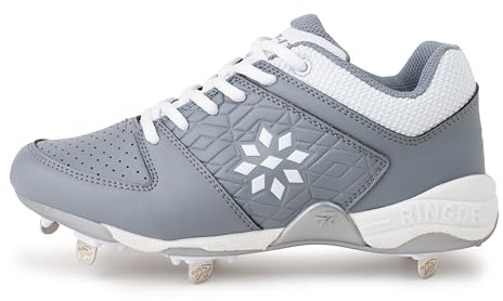 RIP-IT Damen Diamond Metal Softball Cleats - Softballschuhe für Frauen, Dunkelgrau, 37 EU