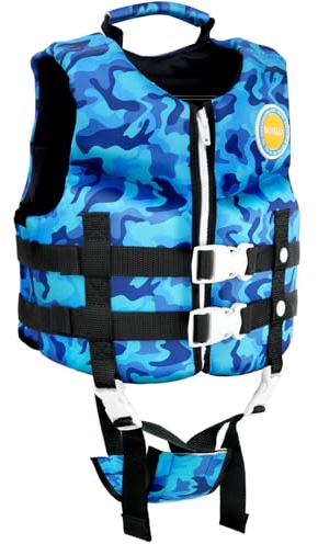 PROTAURI Niños Chaleco de Natacion - Childs Traje de Baño Traje Flotante Niños Chaqueta Chicos Chicas Ayudas de Natación Aprender a Nadar 1-9 Años/50N