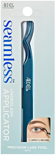 Ardell Seamless Underlash Applicator Tool, Precision Angled Tweezers for False Eyelashes, Lash Extensions, & Clusters, Professional Eyelash Tweezers for Flawless Application, 1 Lash Applicator