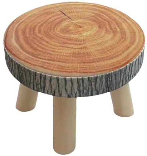 Massivholz-hocker Für Zuhause, Runder Niedriger Hocker, Niedlicher Kindersofa-hocker, Stuhl, Modischer Cartoon-kreativer Kleiner Hocker Für Kinder Und Erwachsene, Wickelhocker, Couchtisch-hocker Aus