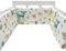 Baby Bettumrandung Nestchen Babybett Umrandung Bettumrandung Babybett, Umrandung Babybett, Babybett Umrandungen, Nestchen Babybett Kinderbett Umrandung, Größe: ca. 30x200cm E