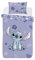 Disney Stitch Single or Double Duvet Cover Bedding Set Lilac Kids Bedroom Accessories (Single)