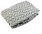 Large Cotton Ironing Board Cover Replacement, Grey Arrow Design, Elastic Strap Fixing (Grey Arrow)