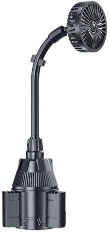 Genérico Ventilador portátil para coche,Ventilador portátil para coche,Ventilador de refrigeración pequeño y flexible Ventilador de coche USB | Potente ventilador de refrigeración USB para vehículos