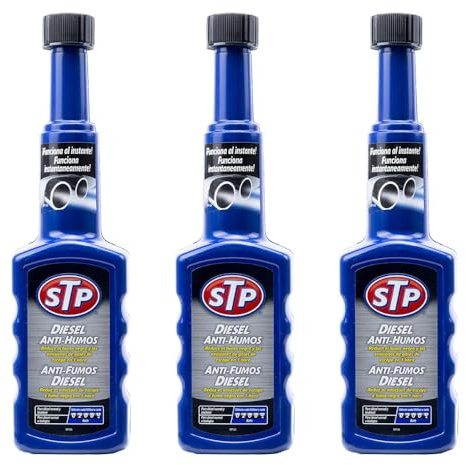 STP - Pack 3 Tratamiento Antihumos Diesel - Elimina Humo Negro y Emisiones Nocivas Rápidamente, Limpia Sistema de Combustible e Inyectores, Mantiene Eficiencia y Reduce Costos Operativos - 200x3 ml