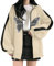 QINQNC Damen Warm Steppjacke Womens Outdoor Jacken Damen Hoodie-Sweatshirt mit Reißverschluss für Damen, lockere Streetwear-Jacke, große Damen-Hoodies Damen Business Hiking Damen-Jacken (Beige, L)