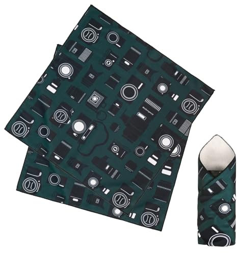 GCJUYA Protective Wrap, 2pcs Magic Self-Adhesive Cloth, Camera wrap, Anti-Scratch Lens Camera Wrap, Folding, Washable, Lens Pouches, Soft Cloth with a Sticky for Camera and tech Gear