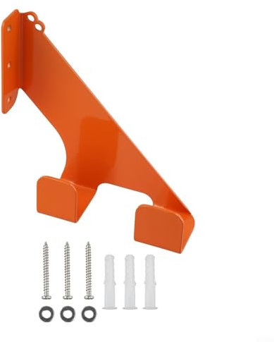 Heavy-Duty Steel Chainsaw Wall Mount With Hooks – 150Lb Capacity, Rust-Resistant Orange Coating, Compatible With S-tihl 009/011/201T/660 & More, Horizontal/Vertical Hanging