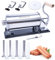 MASTER FENG Horizontaler Wurstfüller mit 8 Fülltrichtern und 1 Silikonkolben [6.0LBS Kapazität]