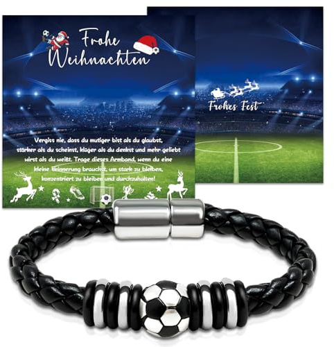 Fussball Geschenke Jungen,Adventskalender-füllung Jungen Teenager,Armband Jungen Fußball Geschenke für Jungs,Weihnachtsgeschenke Junge Teenager 5 6 7 8 9 10 11 12 13 14 Jahre