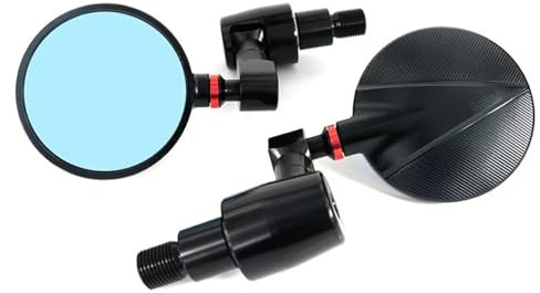 Rückspiegel für Motorräder Motorradzubehör Bar Rearview Außenspiegel Bar Endspiegel Für XSR 900 2016-2021 XSR 700 2018-2022 Spiegel(Red)
