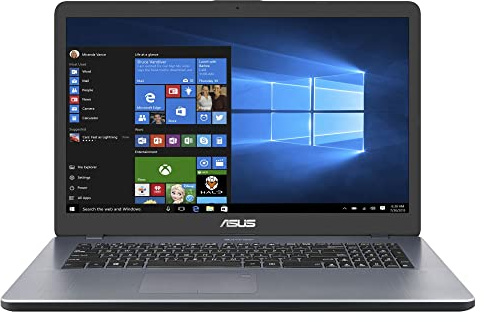 ASUS Vivobook 17 X705MA 17.3 HD+ Laptop (Intel Celeron N4020, 8GB RAM, 1TB Hard Drive, Windows 11) (Renewed)