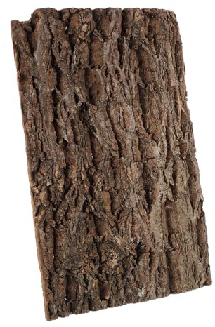 HOOTNEE Fournitures pour Reptiles en Écorce Délicate 11.81x7.87x0.59 Pouces Solide Facile à Installer pour Décor Terrarium Reptile Couleur Café