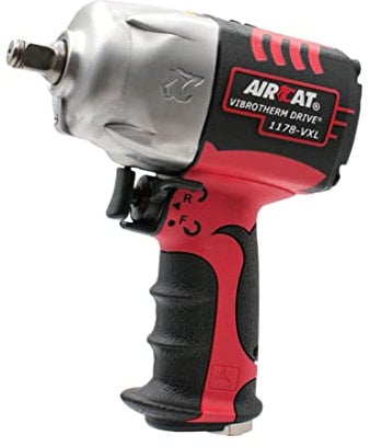 AIRCAT Pneumatic Tools 1178-VXL: 1/2-Inch Vibrotherm Drive Impact Wrench 1,300 ft-lbs of Torque - Standard Anvil