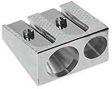 Faber-Castell Doppelspitzer, Metall, silberfarben, 10 Stück