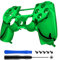 eXtremeRate PS4 Controller Obere Hülle Case Schutzhülle Cover Oberschale Skin Schale Gehäuse Shell für Playstation 4 PS4 Slim PS4 Pro Controller CUH-ZCT2 JDM-040 JDM-050 JDM-055(Chrome Grün)