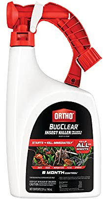 Ortho BugClear Insect Killer for Lawns and Landscapes Ready-to-Spray, Kills Periodical Cicadas, Mosquitoes, Ants, Spiders, Fleas, Ticks and More, 32 oz.