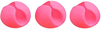 Rohans Premium Cable Tidy Clips Management Desktop Cord Holder and Hook Adhesive Charging Power Cable Drop Wire Organizer System for TV PC Laptop Home Office Desk (Pink, Quantity x 3)