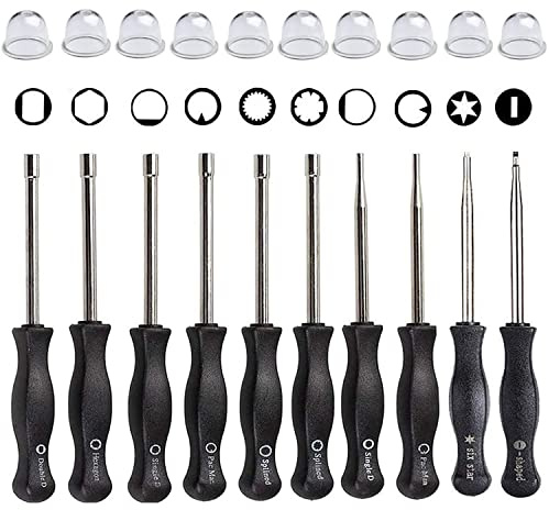 Hippotech Packung mit 10 Vergaser-Einstellwerkzeugen und Zündhütchen für die übliche 2-Zyklus-Vergaser-Trimmer-Unkrautfresser-Kettensäge