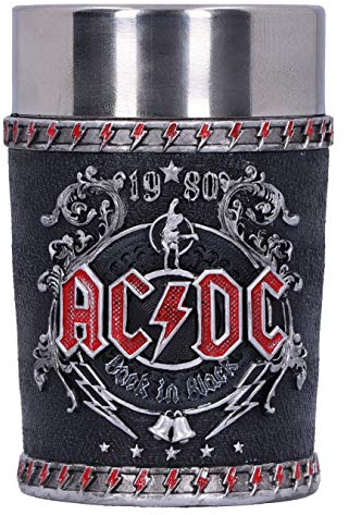Nemesis Now Offiziell Lizenziertes ACDC Back in Black Schnapsglas, 8,5 cm