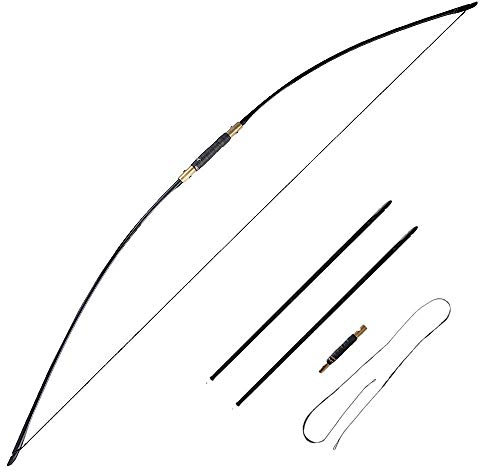 SHARROW 64 Zoll 25-70 LBS Takedown Recurve bögen Traditioneller Stil Bogenschießen Abnehmbar Recurvebogen Langbogen Linke/Rechte Hand für Jugendliche und Erwachsene (50 LB)