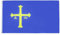 AZ FLAG - Bandera Principado De Asturias - 90x60 cm - Bandera Asturiana 100% Poliéster con Ojales de Metal Integrados - 50g - Colores Vivos Y Resistente A La Decoloración