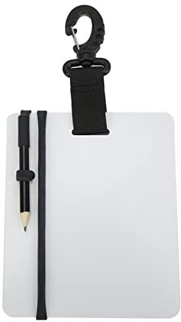 Tauch-Schreibtafel,Unterwasser-Schreibtafel, professionelle Handgelenk-Schreibtafel mit Bleistift, Tauch-Wordpad, Unterwasser-Kommunikations-Tools für Männer und Frauen(Small 127*153*3mm), Unterw