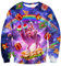 AIDEAONE Herren Weihnachten Lustige Katze Schwein Rundhals Pullover Sweatshirt