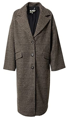 ICHI Damen Übergangsmantel schwarz/braun 36
