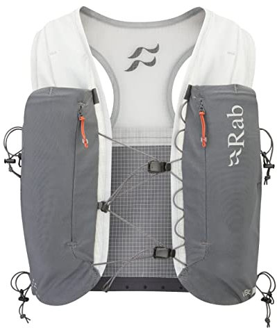 Rab Veil 2 Ultraleichte, atmungsaktive Trinkweste für Trailrunning & Wandern, Gargoyle/Graphene – Größe L