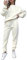 amropi Trainingsanzug Damen Pullover Sweatshirt und Jogginghose Warm Vlies Kleidungsset (Beige,M)