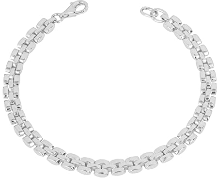 Uhr Kettenarmband, 925 Sterling Silber