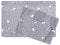 Set Coprifuochi + Copriforno Fornelli forno Cucina Imbottito Fantasia Cuore Tessuto Occhiello Stappo (Grigio)