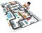 AXHMZYD Kinderteppich Spielteppich Autoteppich Straßenteppich Kinderzimmer Teppich Junge Mädchen Haus Bauteppich Grau Grün (A,90x150cm)
