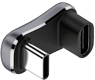 Maxhood USB C 180 Degree Adapter, (1pack) U Shape USB C Aadpter 20Gbps, 180 Degree Angle USB C to USB C Adapter Connector, Wider Type C 3.2 PD 140W USB C Adapter for Steam Deck, Switch, MacBook