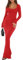 REORIA Womens Sexy Casual Scoop Square Neck Long Sleeve Soft Lounge Long Dress Fall Wedding Guest Elegant Ribbed Bodycon Maxi Dresses Red Small