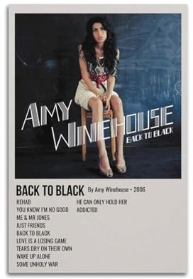 ceok Amy Winehouse Poster Filmposter Wandkunst Dekor Druck Bild Gemälde für Wohnzimmer Schlafzimmer Dekoration 30 x 45 cm ungerahmt
