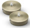 DOJA Barcelona | Deckenlampen Baldachin | Gold | 2 Stück Packung | Lampenbaldachin 100x25mm | Deckenrosette | Metall Deckenbaldachin | Deckenlampen Zubehör, Schlafzimmerdekoration, Kabelabdeckung