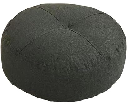 Baoblaze Rundes Bodenkissen, Sitzkissen, klein, Premium-Meditationskissen, Meditations-Bodenkissen für Yoga, Sofa, Bett, Schlafzimmer, Büro, Tief grau
