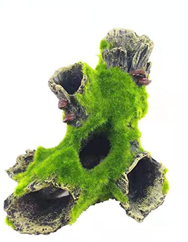 YANGWEN Decoración Acuario, Adorno para Acuario de Cueva,Escondite Peces para Decoración de la Cueva Acuario