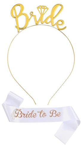 Junggesellinnenabschied Deko Set Braut Haarreif Bride Haarschmuck Braut Accessoires für Bachelorette Party für Junggesellinnenabschied, Bachelorette Party, Brautaccessoires, Hochzeitsdekoration uvm.