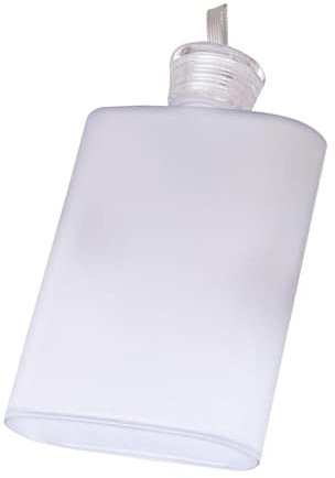 Generic Plastic Hip Liquor Whiskey Alcohol Flask Cap Pocket Water Bottle, White, 16x10.1cm