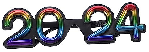 JEWEDECO Partybrille Aus Pc-material Langlebig Und Praktisch Für Silvesterparty Festivalpartys Und Familienfeiern Dekorative Brillen Für Fotografie Und Bühnenveranstaltungen