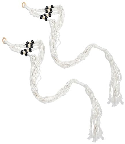 TINEASUR 2piezas Macetas Colgantes De Estilo Retro Cesta para Macetas De Algodón Decoración Resistente