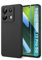 Doeshine Hülle für Xiaomi Redmi Note 13 Pro 5G / Poco X6 5G, Handyhülle mit 2 Stück Displayschutzfolie, Stoßfest Schutzhülle TPU Silikon Kratzfest,Robust Fallschutz Outdoor Schutzhülle (Schwarz)