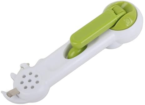 6 in 1 Can Opener ABS Ergonomic Light Weight Function Kitchen Tool Easy to Hang You Make The World A Better Place (Green, 20CM)