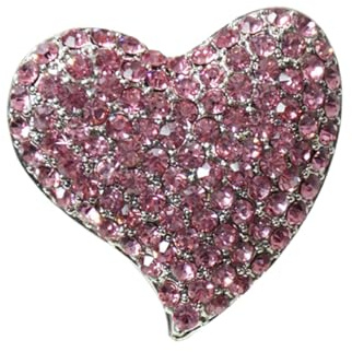 SHERCHPRY Brosche als Hübsches Geschenk für Frauen Herzförmige aus Legierung und Strass Brustnadel Leichte und Komfortable zum Valentinstag oder Geburtstag