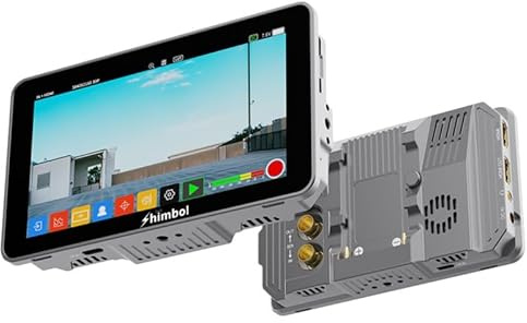 SHIMBOL Memory I PRO 5.5″ 2000nits Ultra-Bright Touchscreen Field Monitor/Recorder, 3D LUT, 4K HDMI & 3G-SDI, Real-Time Video Recording for DSLR and Mirrorless Cameras