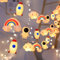 ENLACE Kinder Lichterkette, 1,5M 10 LED Wolke Regenbogen Astronaut Rakete Lichterkette Kinderzimmer, Lichterkette Innen Außen für Kinderzimmer Fenster Garten Hochzeit Geburtstagsparty Zimmer Deko